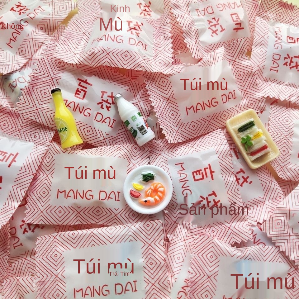 R Miniature Mini Blind Bag Thực phẩm Chơi Siêu thị Thức uống Đồ ăn Tự làm Mô hình nhẹ Nhà Hộp mù trang trí