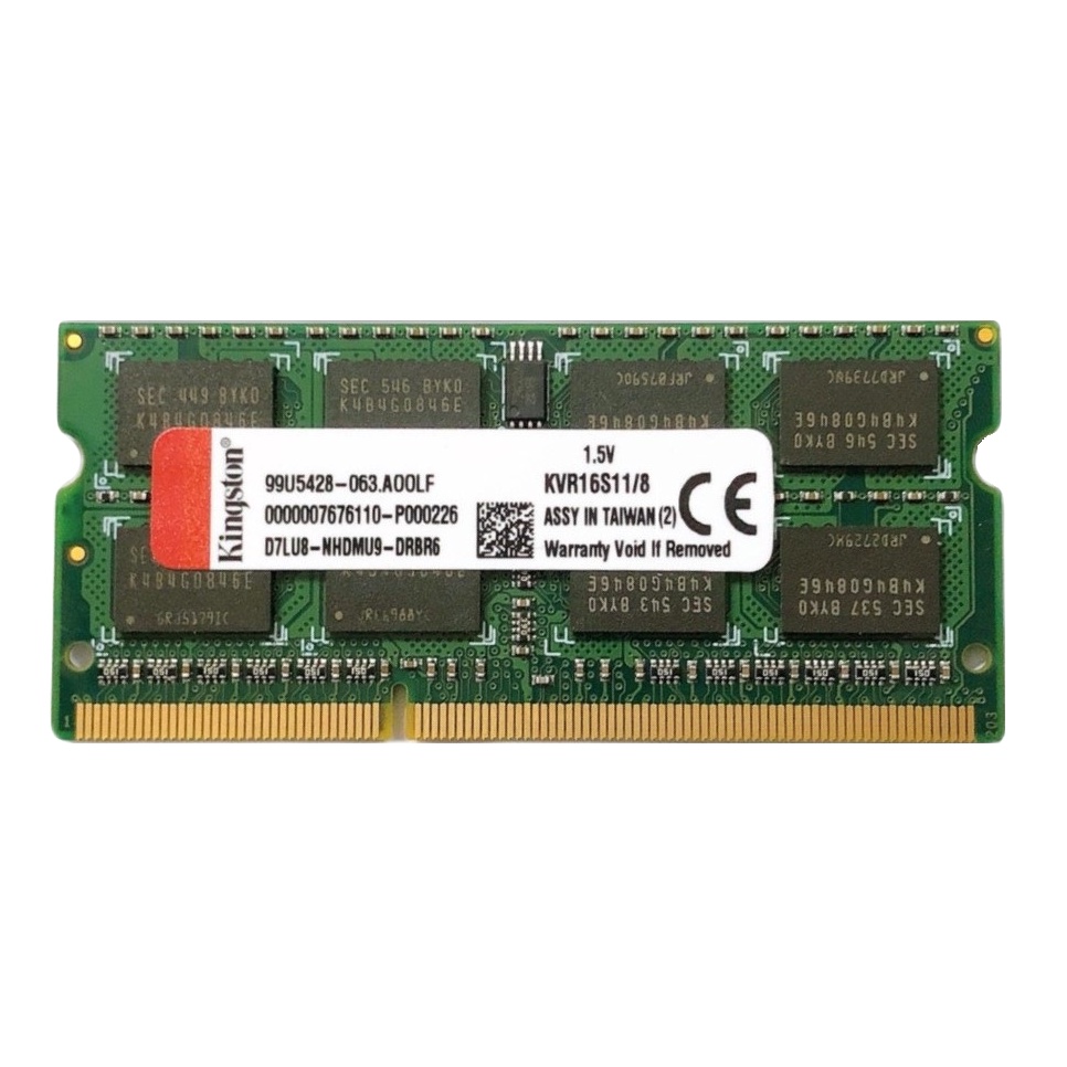 Ram Laptop Kingston 8GB DDR3 1600MHz 1.5V Chính Hãng - Bảo hành 36 tháng