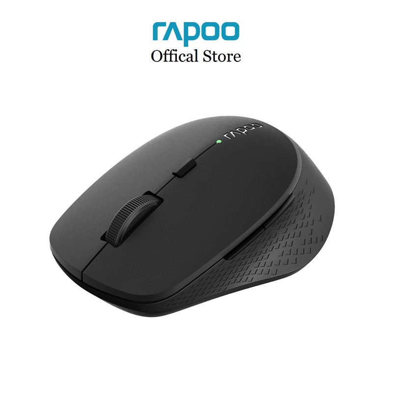 Chuột Rapoo không dây silent M300W/ M300S sạc Qi không dây - Đa Kết Nối ( đầu thu USB Receiver 2.4G/ Bluetooth 3.0/ 4.0)