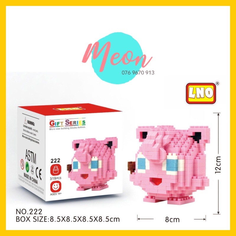 Mini Block | Đồ chơi xếp hình lego | - Kasumi (pokemon) -  387 pcs