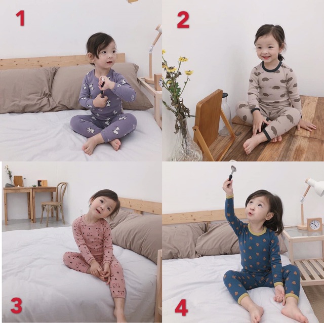 Bộ thu đông dài tay cho bé gái/ trai Ambb Kids - Hàng Trung Quốc cực đẹp (kèm clip, ảnh thật)