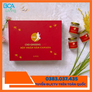 Bột Nhân Sâm Canada CND GINGSENG - 5 lọ/hộp