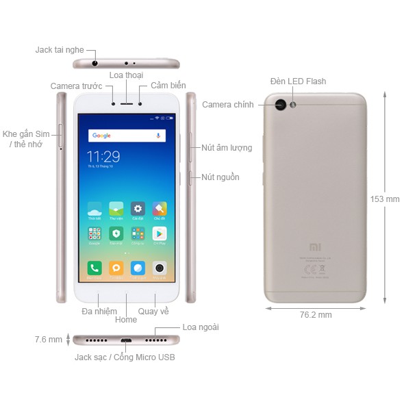 Xiaomi not5A (3GB/32GB) - Hàng chính hãng | BigBuy360 - bigbuy360.vn