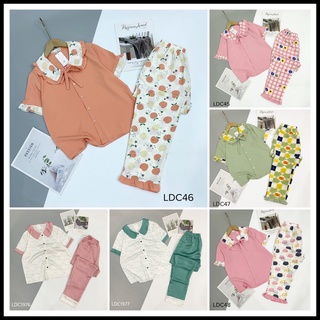 Đồ bộ Pijama cổ sen lụa mangocao cấp