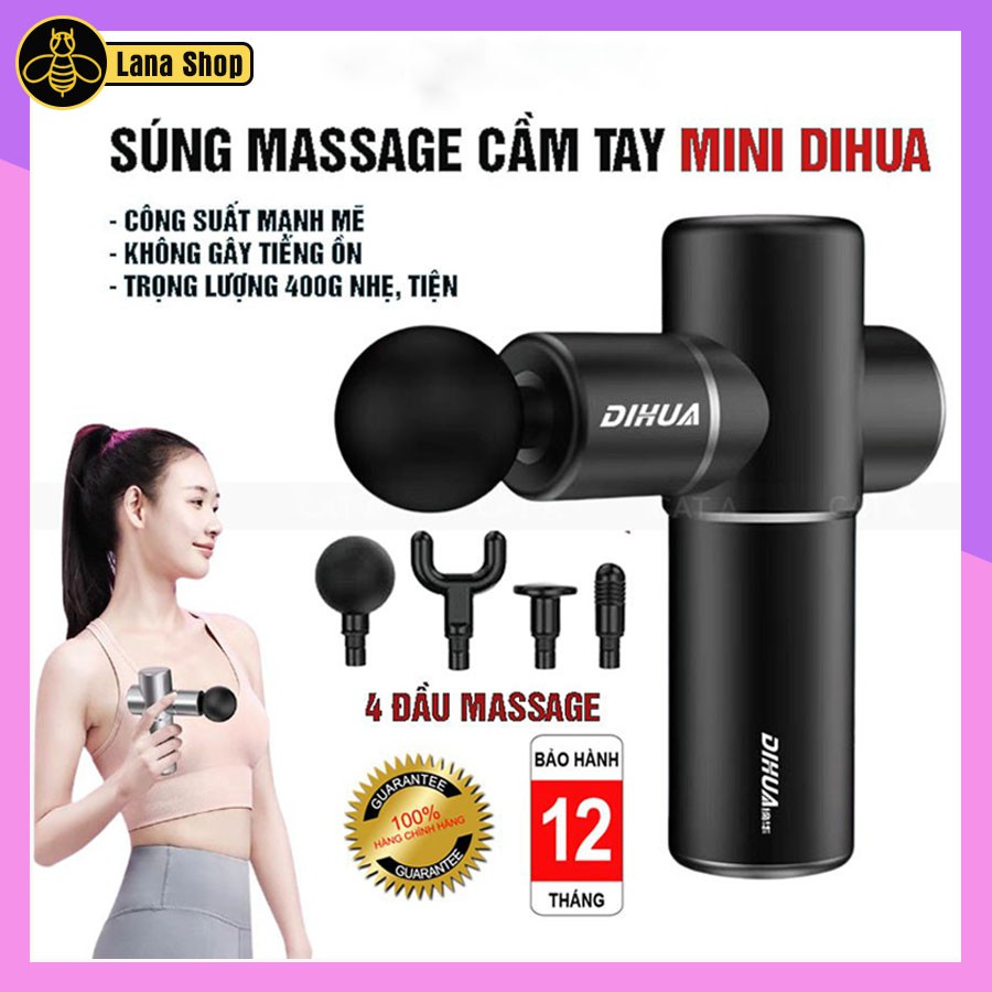Máy massage xung điện máy massage trị liệu Cát Á - với 4 đầu massage, 4 mức độ rung - máy massage vai gáy - BH 6 tháng