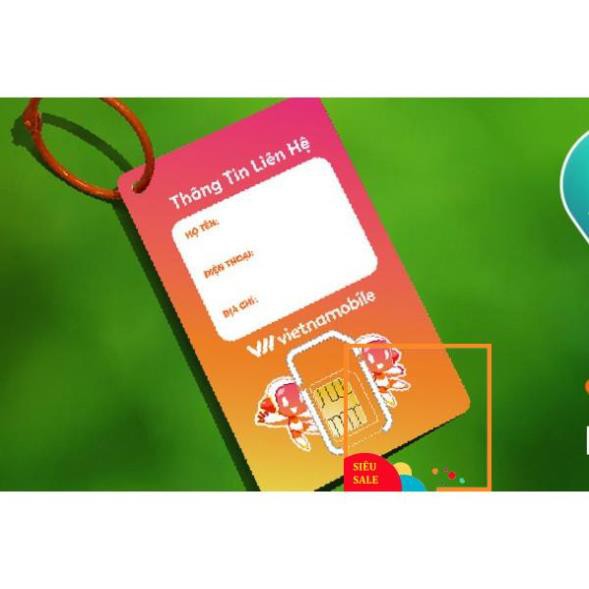 Sim 4G VietNamobile mới Miễn phí DATA gọi nội mạng miễn phí