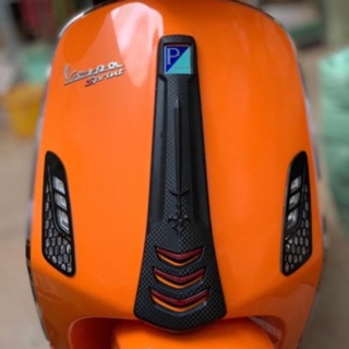 Cặp ốp trước sau xi-nhan tổ ong cho Vespa Sprint & Prima (trang trí và bảo vệ đèn xinhan)