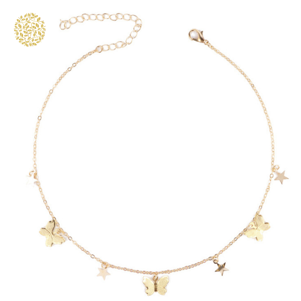 Dây Chuyền Kim Loại Mặt Hình Bướm Xinh Xắn Cho Nữ