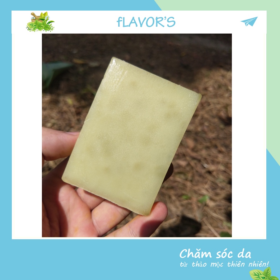 Xà bông mướp đắng Flavor's - xà bông cục loại bỏ mụn trứng cá viêm nang lông bằng tinh chất mướp đắng - handmade | BigBuy360 - bigbuy360.vn