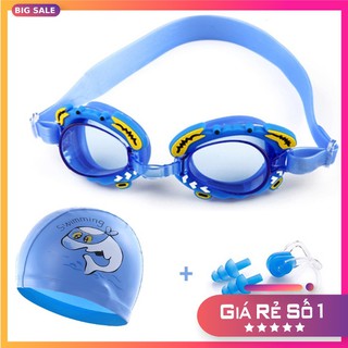 Bộ kính bơi trẻ em 4700 gồm Mũ bơi, Bịt tai kẹp mũi, đồ bơi cho bé thời trang cao cấp