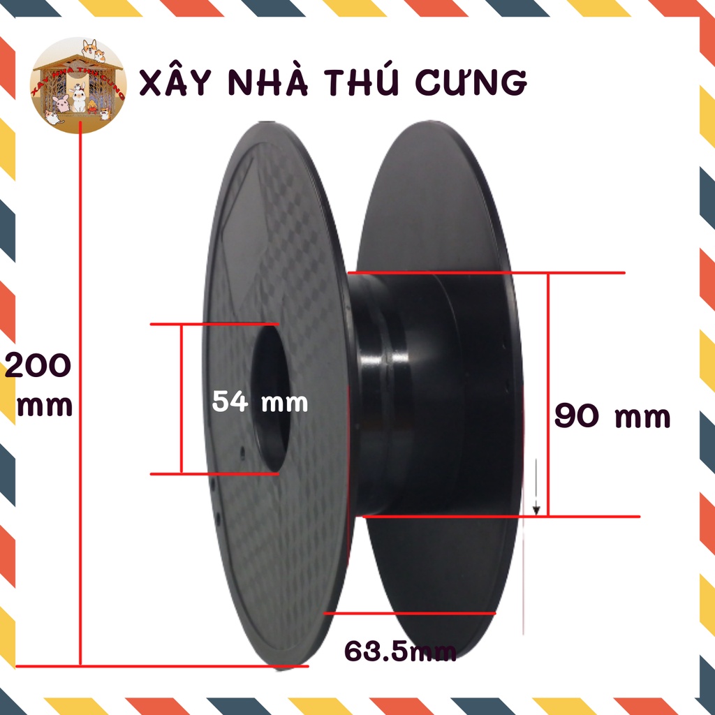 Cuộn rulo lõi nhựa cuốn Dây Điện, cuốn ống nước, ống khí... đường kính 18cm 20cm