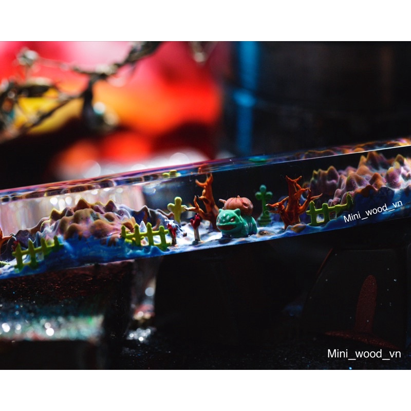 Nút Space bar Halloween Pokemon.Keycap resin Space Halloween Pokemon.Keycap artisan