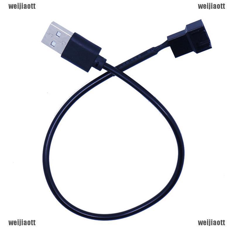 Cáp điều hợp ghép nối USB 4 chân sang quạt máy tính 5V bằng đồng