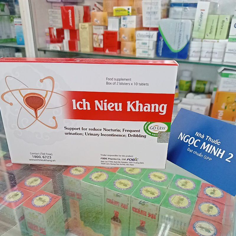 ✅ [Chính Hãng] Ích Niệu Khang Hỗ trợ giảm tiểu đêm, tiểu nhiều lần, tiểu són, tiểu không tự chủ. (Hộp 20 viên)