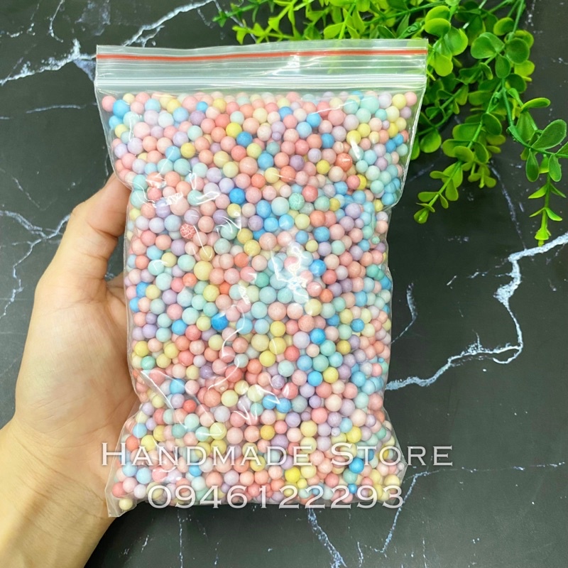 Hạt xốp tone Pastel 2-4mm