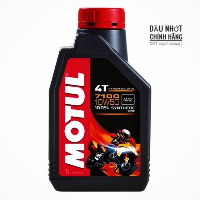 Dầu nhớt Motul 7100 10w50 4T 1l -100 % tổng hợp