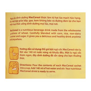 Ngũ cốc dinh dưỡng MacCereal 560g