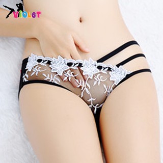 Quần Lót Nữ Trong Suốt Thêu Hoa