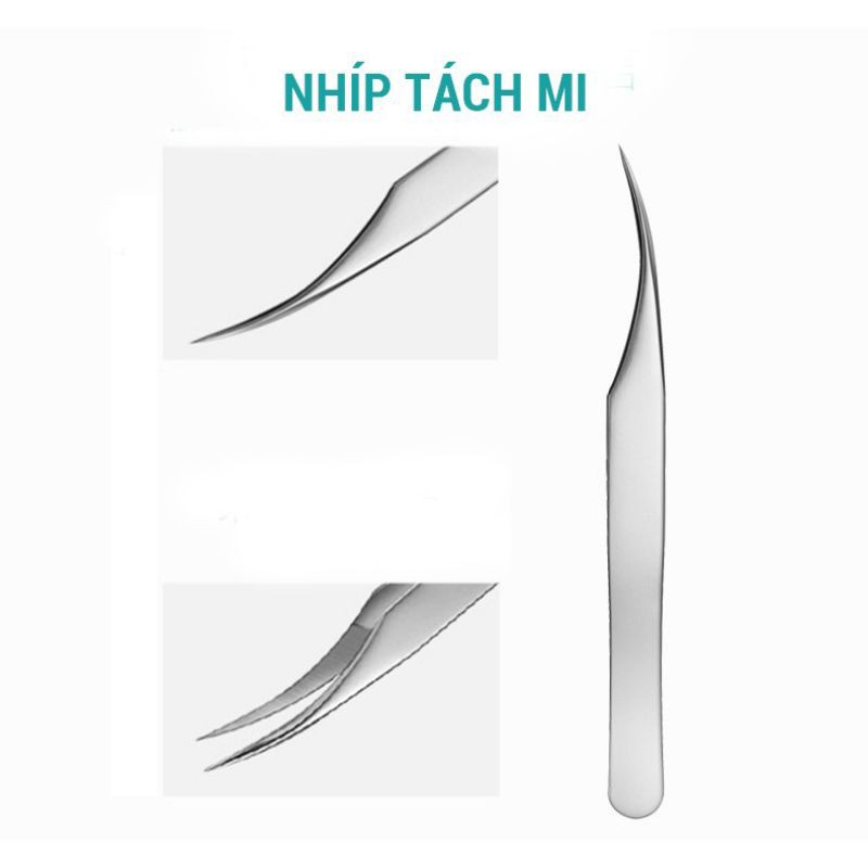 Nhíp Tách Mi Cá Heo, Nhíp Nối Mi Classic 1,Dụng Cụ Nối Mi