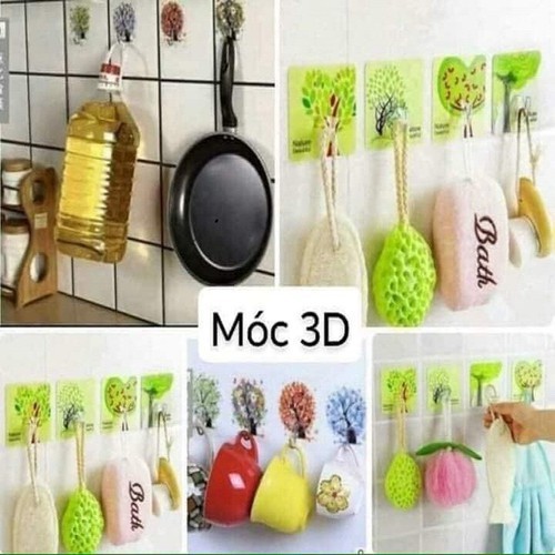 Set 10 Móc Cường Lực 3D