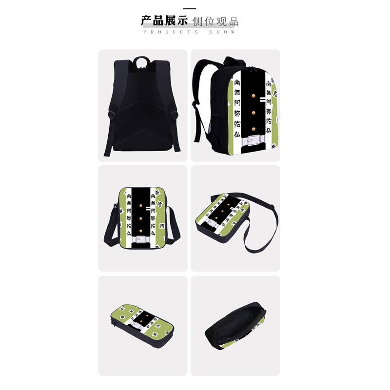 Poppy playtime Ba Lô Đi Học Cỡ Lớn Ba Món Có Ngăn Đựng Bút Chì Cho Học Sinh