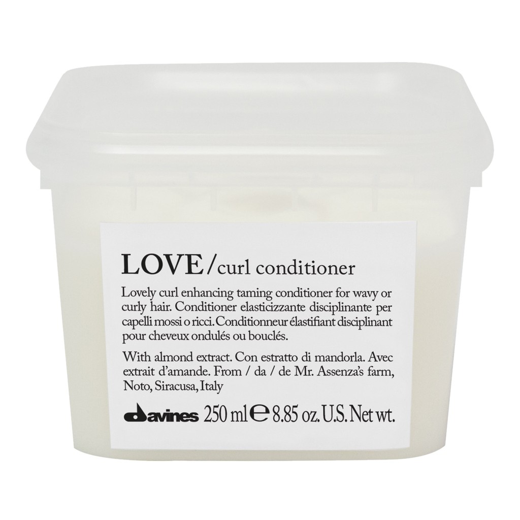 🇮🇹 Dầu xả kiểm soát và tăng độ đàn hồi, độ phồng cho tóc xoăn Love Curl Davines Conditioner 250ml