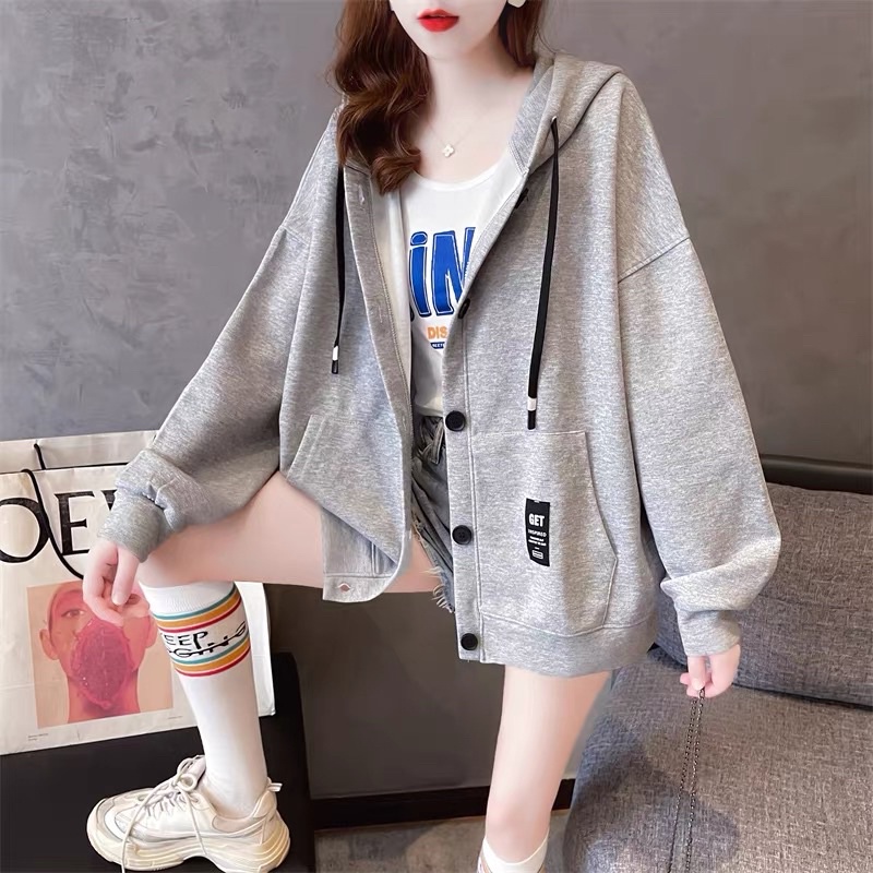 áo hoodie nút hình thiêu 63