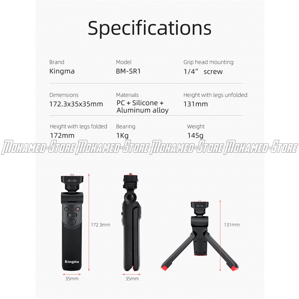 Tay Cầm Chụp Ảnh Kingma BM-PR1 Cho Máy Ảnh Panasonic Lumix | BigBuy360 - bigbuy360.vn