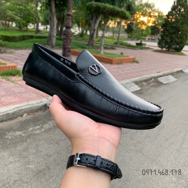 Giày Lười Nam Da Bò ♦️ Giày Mọi Nam Da Bò ( Bảo Hành 12 Tháng )