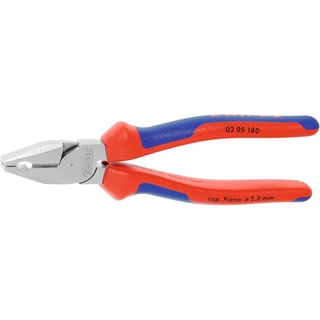 Kềm đa năng knipex mạ chrome, tay cầm có gờ 180mm 02 05 180
