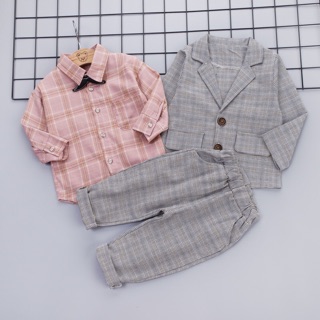 Set vest 3 món bé trai