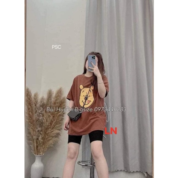 Sét áo mặt gấu vàng + quần legging lửng TH6