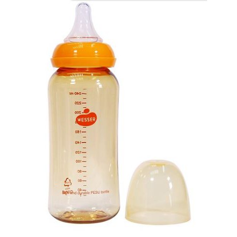 BÌNH SỮA WESSER CỔ HẸP CAO CẤP PESU MẪU MỚI 60ML/140ML/250ML