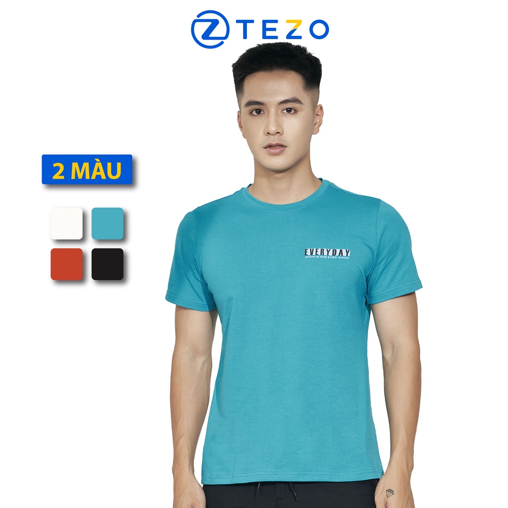 Áo phông nam in tràn hoạ tiết Tezo năng động thể thao 2203APOT06