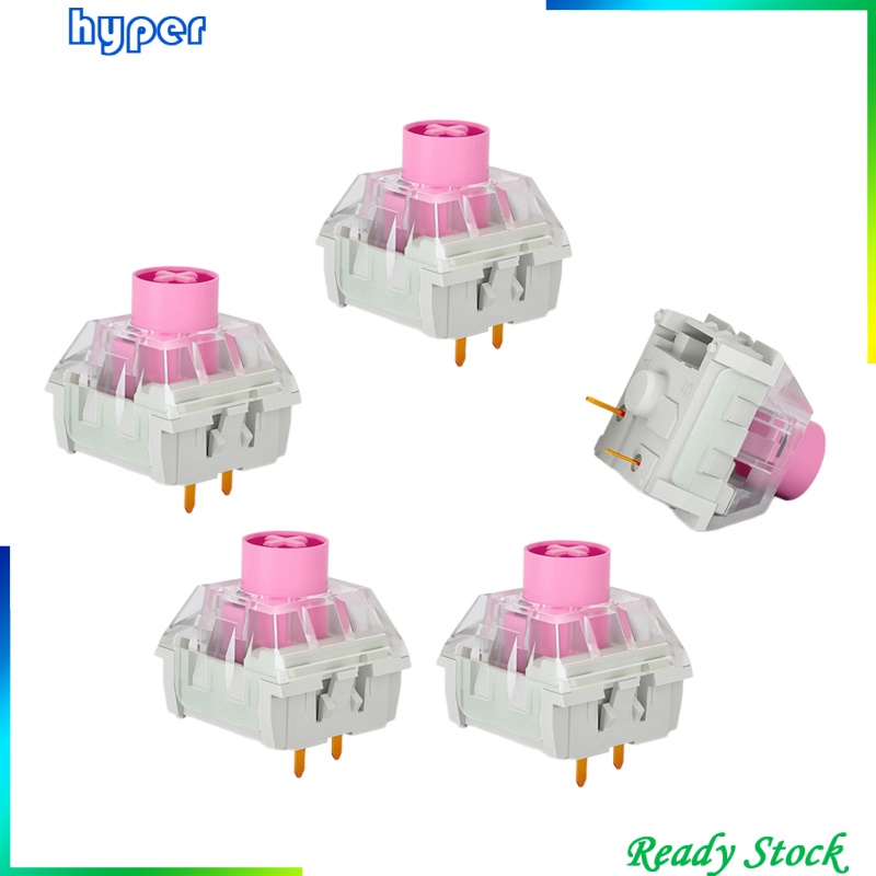 5x Pieces Kailh Box Switches for Mechanical Gaming Keyboards 3 pins Pink