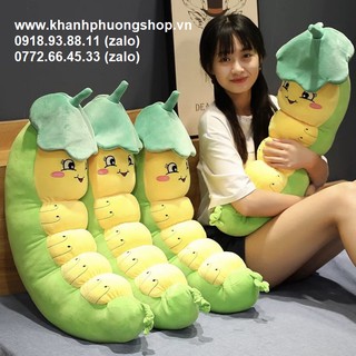 Gối ôm sâu hạt đâu size nhỏ 60cm - gối ôm sâu hạt đậu