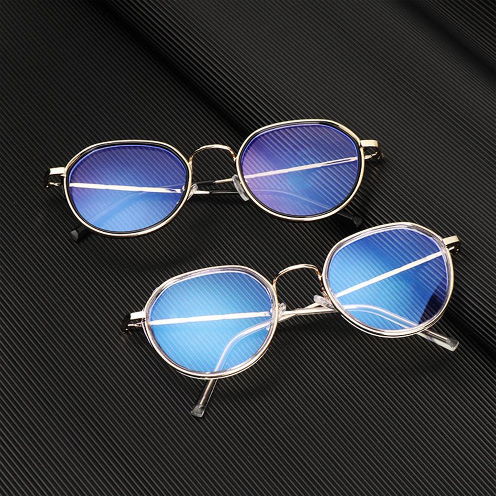 UPSTOPVN Mắt Kính Gọng Kim Loại Tròng Phẳng Độ Phân Giải Cao Unisex