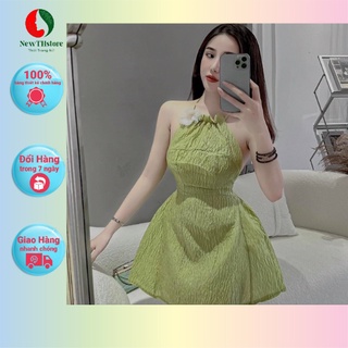 <HÀNG SIÊU PHẨM> Đầm 2 dây dáng xòe có mút ngực và lót quần siêu đẹp chất gấm xốp loại đẹp