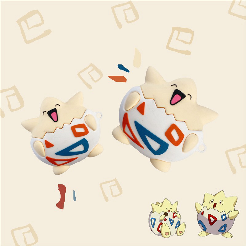 Ốp Tai Nghe Hình Pokemon - Case Airpods Chất Liệu Silicon Siêu Bền bỉ