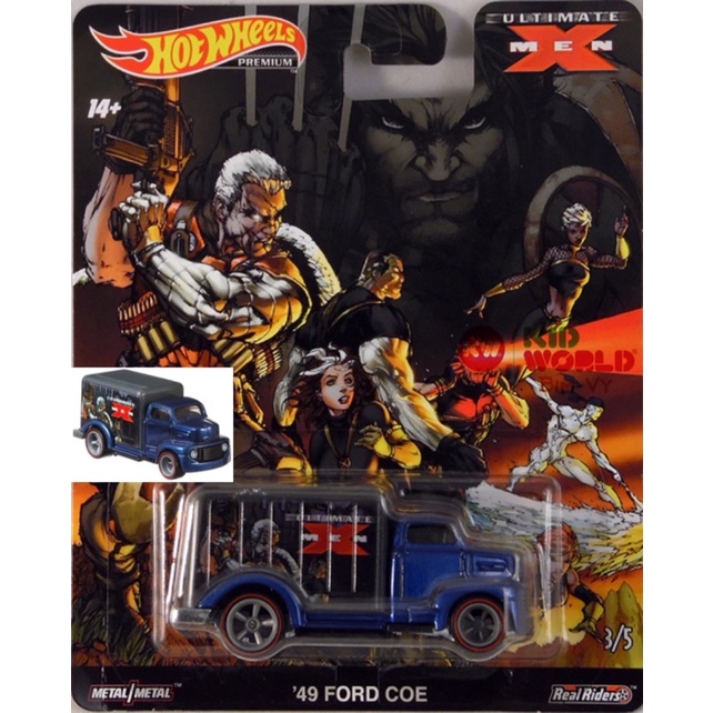 Xe mô hình Hot Wheels Pop Culture X-Men Series 2019 '49 Ford C.O.E. FYN95, bánh cao su.