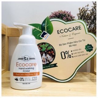 Nước rửa tay hữu cơ dạng bọt tinh dầu cam Ecocare _ 250ml