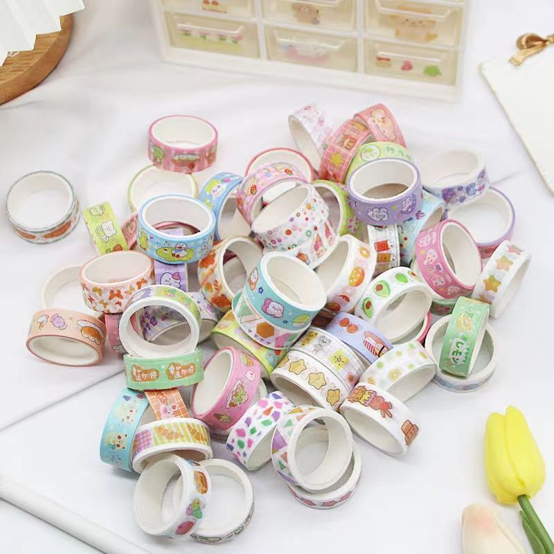 Cuộn Băng Keo Giấy Trang Trí Washi Tape - SP tự chụp, Trang Trí decor sổ