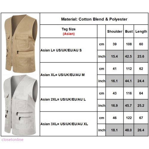 Áo khoác câu cá không tay phối túi thời trang cho nam | BigBuy360 - bigbuy360.vn