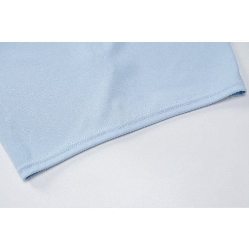 Bộ Áo Ống Màu Trơn + Chân Váy Lưng Cao Thời Trang Cho Nữ