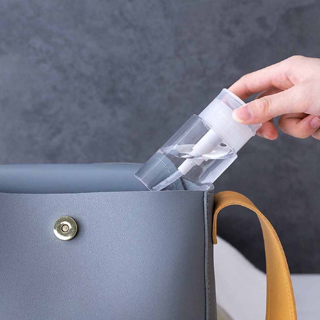 [Hàng mới về] Chai Rỗng Có Đầu Bơm Dạng Nén Đựng Dung Dịch Tẩy Trang / Mỹ Phẩm Tiện Dụng