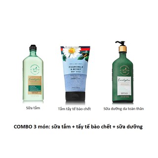 [Deal Hot 20/11] Combo 3 Món: Sữa Tắm, Tắm Tẩy Tế Bào chết, Sữa Dưỡng Thể Của Bath And Body Works (Mùi Ngẫu Nhiên)