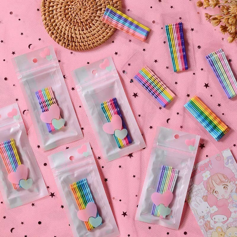 PVN26829 Set 6/10 Kẹp Tóc Kẹp Tăm Màu Sắc Hàn Quốc ( nhiều màu ngẫu nhiên) T2