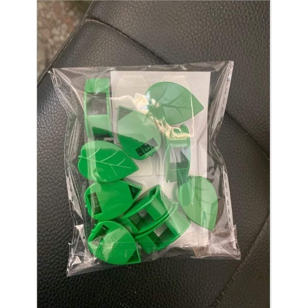 Nút nhựa chiếc lá cố định dây leo tường gạch men/ cửa kính (1 NÚT)