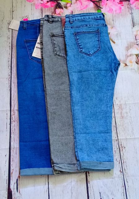 Quần jeans 9 tấc co giãn size ĐẠI(<73kg)