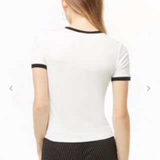Áo thun nữ F21 Ribbed Ringer Tee